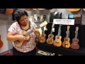 Kanile'a and Islander ukulele demonstrations at Victor litz music by Nani Lowery