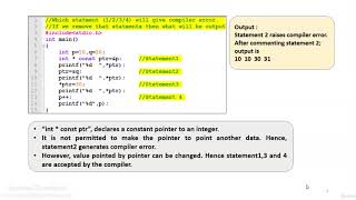 Pointers - Constants, Void, Null and Dangling Pointer in C - C Tutorial