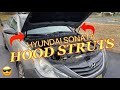 HYUNDAI SONATA HOOD STRUTS LIFT SUPPORT REPLACEMENT - How to Change Hood Struts on a Hyundai or Kia