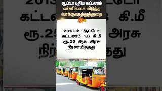 Tamilnadu | Auto New Fare | Transport Dept | TN Govt | Auto Drivers | RTO | Sun News