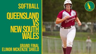 Softball | Queensland vs New South Wales | Elinor McKenzie Shield