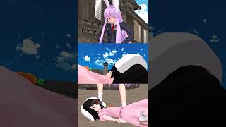 【東方MMD】優曇華がてゐを踏みつけで成敗!? ＃Short【MMD紙芝居】