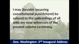 George Washington Second Inaugural Address -- Hear and Read the Full Text