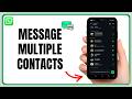 Android Message Broadcast | Multiple Contacts at Once