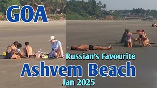 Goa | Ashvem Beach | Russian's Favourite | Complete Information Shacks, Nightlife, whether, Crowd