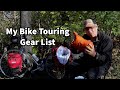 My Bike Touring Gear List