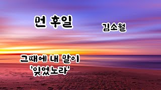 영상시-김소월-먼후일-먼훗날