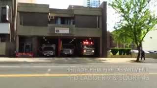 PFD Ladder 9 & Squrt 43 Responding "Firefighting Above The Rest"