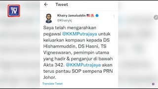 Hishammuddin, Hasni dan Vigneswaran dikompaun ingkar SOP