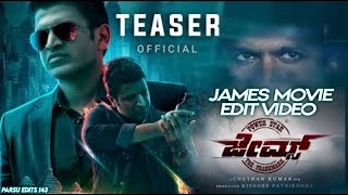 James Official Teaser (Kannada) Puneeth Rajkumar | Chethana Kumar | Kishore Pathikonda | Charan Raj