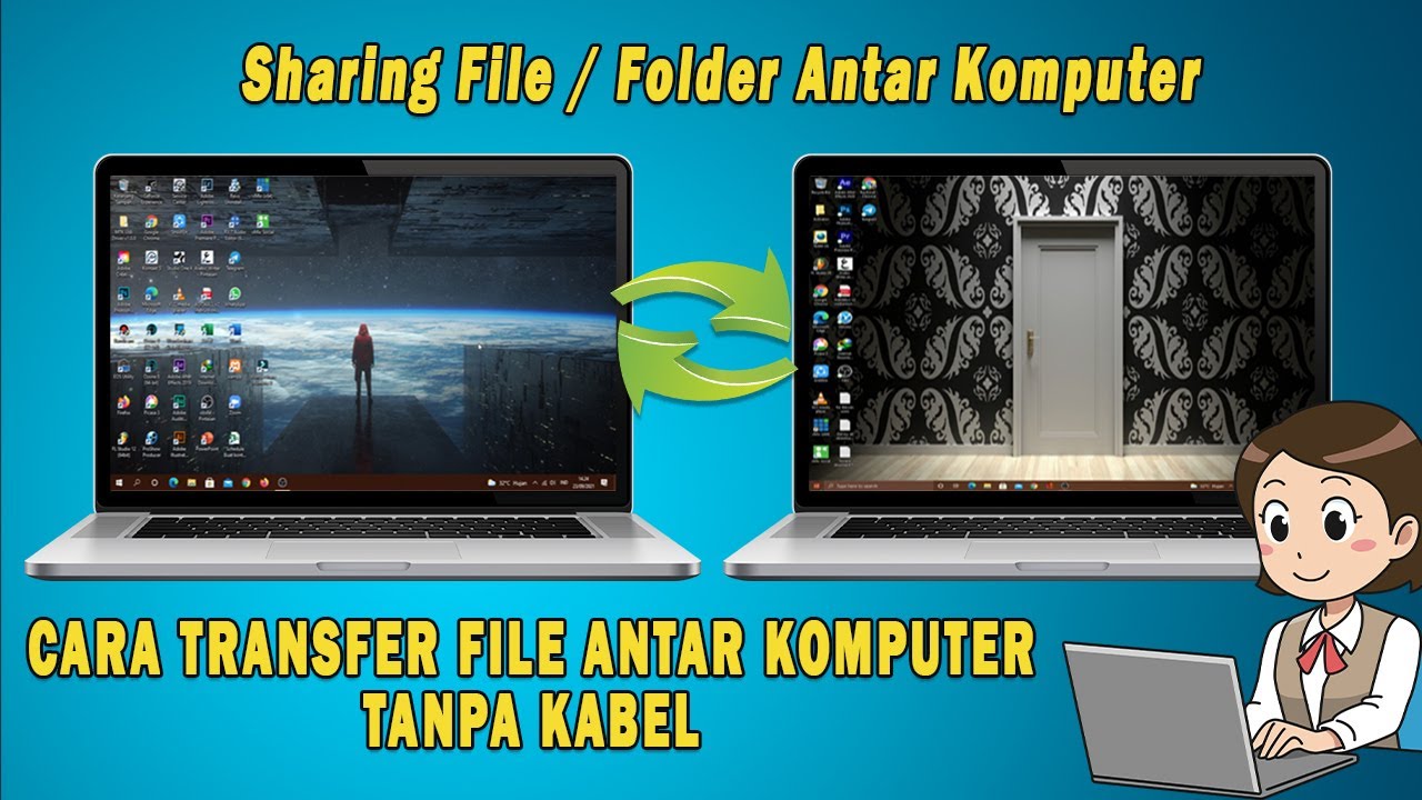 Cara Transfer File Antar Komputer Tanpa Kabel - YouTube