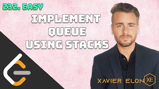 LeetCode 232 | Implement Queue Using Stacks | Solution Explained (Java + Whiteboard)