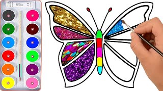 Drawing for Kids | Butterfly, And Many | Picture Coloring Pages