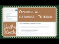 Optimizing WordPress Database and Fixing Database Connection Error | WordPress Tutorial