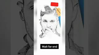 how to draw Allu Arjun | easy for beginners | wait for end 🔚 #alluarjun #pushpa #art #shorts #viral