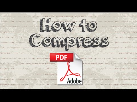 How to compress PDF into smaller file size How to compress PDF into smaller file size