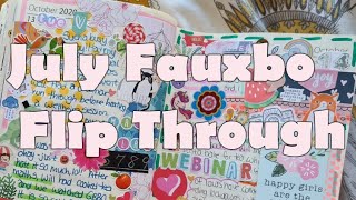 July FAUXBONICHI Flip Through 🌸 | Long chatty flip