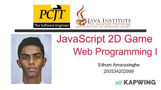 JavaScript 2D Game Video Submission
