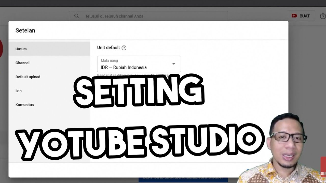 Cara Setting Youtube Studio Creator Studio Youtuber Pemula Part 2 - YouTube