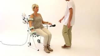 Kinetec Centura Lite™ shoulder CPM -unit \u0026 patient set up-