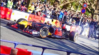 【F1が公道を爆走】東京でレッドブルのF1がデモラン 高音サウンド／Red Bull F1 demo run in Tokyo. LOUD Exhaust sound. #f1 #redbull