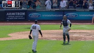 CLE@NYY: Betances fans Kipnis, gets the four-out save