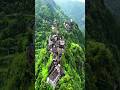 The ancient Miao village in the Gaoyan Grand Canyon of Leishan, Guizhou贵州雷山高岩大峡谷上古老的苗寨