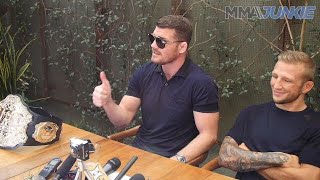 UFC 217 full media lunch interviews with Michael Bisping and T.J. Dillashaw