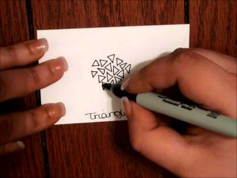 Tangle Tutorial Triangles Youtube