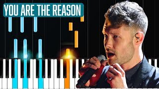 Calum Scott - "You Are The Reason" Piano Tutorial - Chords - How To Play - Cover