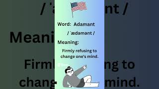 How to Pronounce Adamant in American Accent #learning #learnenglish