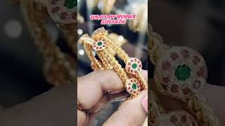 Latest gold Sheeted bangles collection #vijjikanikajewellery #bangles #shorts