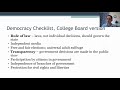 AP Comp Gov - Defining Democracy