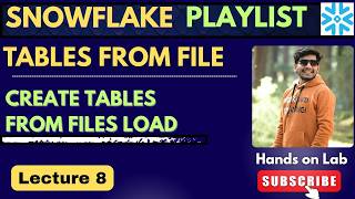 8. Create Table from Files in Snowflake | Load Data from CSV/JSON