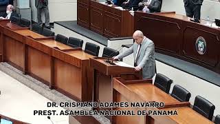 Dr. Crispiano Adames Navarro, habla en el cierre de Seciones Ordinarias de  la Asamblea Nacional