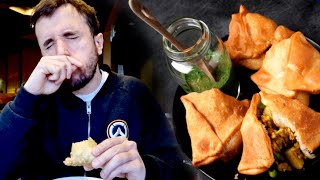 COMEMOS A SAMOSA INDIANA E O LEON QUASE CHOROU | ESTOU COM SORTE - Ep. 1609