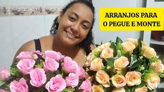 Fazendo arranjo para o Pegue e Monte com argila