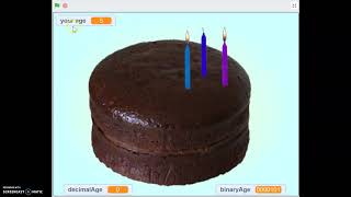 Binary Birthday Cake