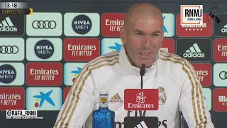 Rueda de prensa de ZIDANE previa Eibar - Real Madrid (08/11/2019)