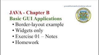 Java B01 - BorderLayout