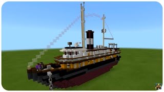 Minecraft: How to make a small Cruise Ship Liner (MV Swell) Minecraft Cruise Liner Tutorial