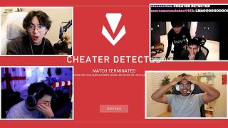 Valorant Streamers React to Satisfying "Cheater Detected" Moments feat. TenZ, Mooda, S0M