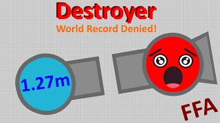 Diep.io | 1.27M Destroyer - World Record Denied!