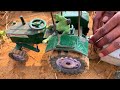 mini dumper track gadde se nikla halk ne tractor se