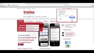 Travisa Visa Services - My Account - Login
