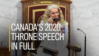 Full speech: Canada's 2020 Speech from the Throne