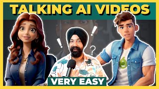 TALKING AI videos ✅  Very Easy Steps in Hindi ✨