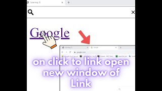 How To Open New Window On click To Link Html & Js Easy Method