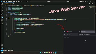 Java Server Socket Programming - Creating Simple Web Server that response `Hello World` Part-1