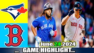 Toronto Blue Jays Vs. Boston Red Sox June.24/2024 GAME Highlights | MLB Season 2024
